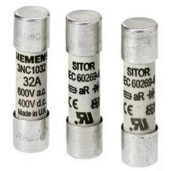 Siemens Κυλινδρικό φυσίγγιο ασφάλειας 16A 600V AC gG 10x38mm 3NC1016