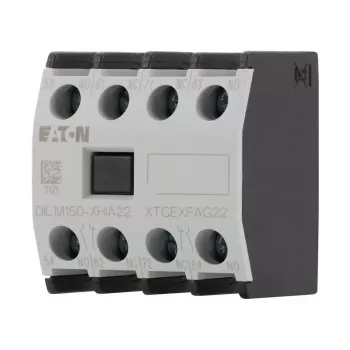Eaton DILM150-XHIA22 Μπλοκ βοηθητικών επαφών, 2NO+2NC, Μπροστινή τοποθέτηση, Ακροδέκτες βίδας 283464