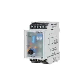 METZ CONNECT 11027613 πολυλειτουργικό χρονορελέ, 24V AC/DC, 2W, 1 CO, 0,05s-100h, ράγα DIN