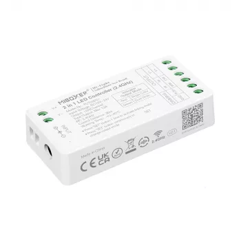 MiBoxer FUT035S+16kHz 2-in-1 διπλός λευκός LED controller (DC12/24V, 2,4GHz, 16kHz χωρίς τρεμόπαιγμα)