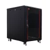 IT-BUDGET 19 inch rack δικτύου SRK 27U 600x800mm μαύρο Flatpack 90ITB19SRK2768GSN