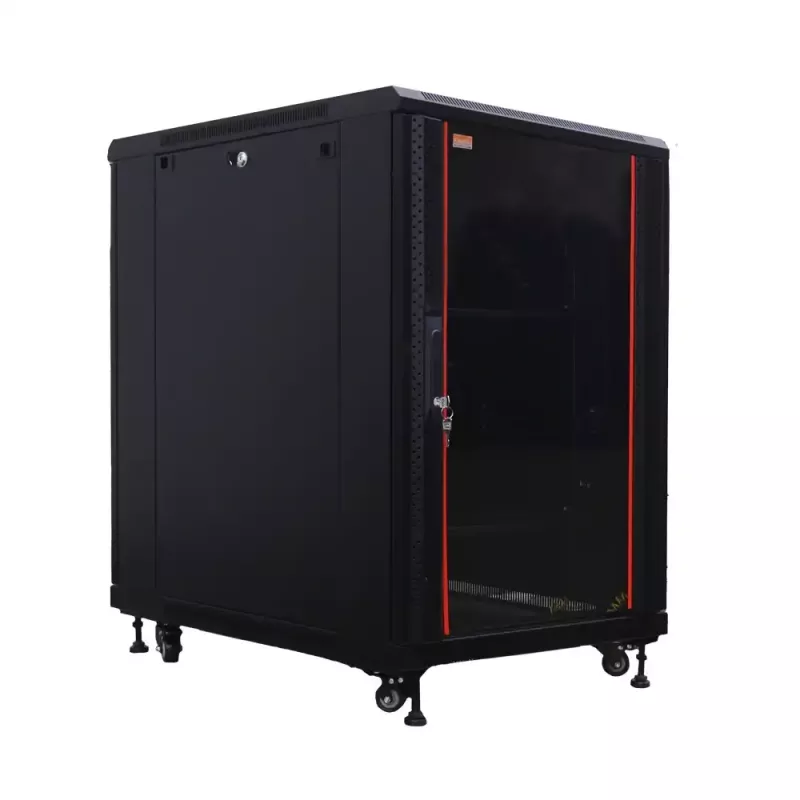 IT-BUDGET 19 inch rack δικτύου SRK 27U 600x800mm μαύρο Flatpack 90ITB19SRK2768GSN