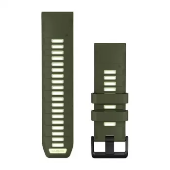 Garmin QuickFit 26 mm σιλικόνης λουράκι ρολογιών - Olive Drab / Lemon 010-14508-01