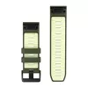 Garmin QuickFit 26 mm σιλικόνης λουράκι ρολογιών - Olive Drab / Lemon 010-14508-01