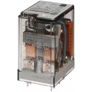 Finder 55.12.9.012.0000 βιομηχανικό ρελέ, πηνίο 12 V DC, 2 εναλλασσόμενες επαφές, 10 A