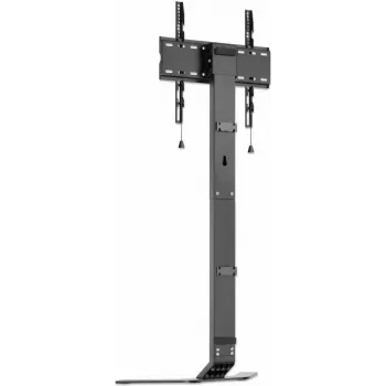 MANHATTAN Ultra Slim βάση TV δαπέδου για οθόνες 32 inch-70 inch έως 40 kg, κλίση -10° έως 3°, ρυθμιζόμενο ύψος, ταιριάζει πίσω από έπιπλο TV, μαύρο/λευκό (462044)