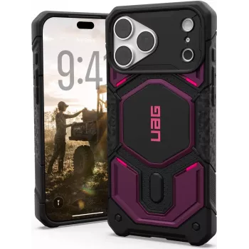 UAG Urban Armor Gear Monarch Pro MagSafe θήκη | Limited SYNTH Collection | Apple iPhone 18 Pro Max/17 Pro Max | Deep Purple (μωβ) | 114568114I4I