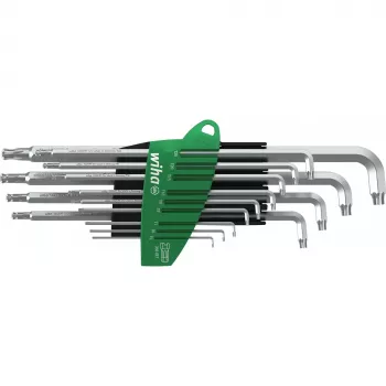 Wiha 366BETSZ13TS σετ κλειδιών Torx με μπίλια, 13 τεμ., Titan γκρι, βάση ErgoStar 40979