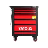 Yato YT-5530 Εργαλειοφόρος βάση 7 συρταριών από χάλυβα μαύρο/κόκκινο