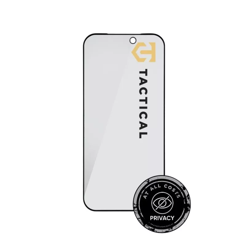 Tactical Glass Shield Privacy Stealth 5D για iPhone 18 Pro μαύρο