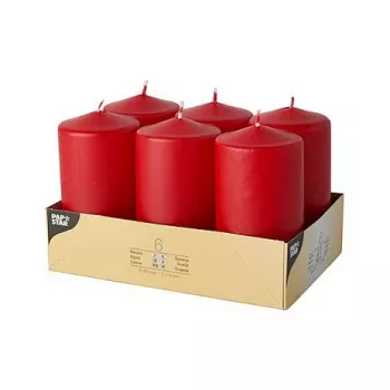 PAPSTAR κερί κολόνα 11,5 cm κόκκινο