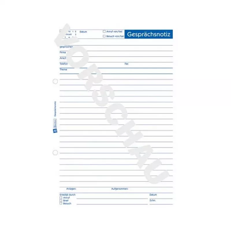 Avery Zweckform 1210 μπλοκ σημειώσεων σύσκεψης A5 χαρτί ανακύκλωσης - 50 φύλλα