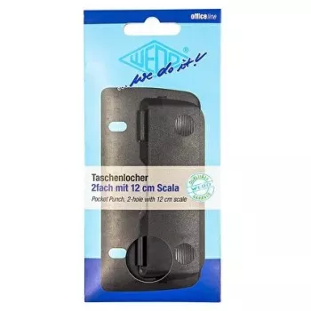WEDO 67801 διακορευτής τσέπης, 3 φύλλων, μαύρος