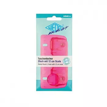 WEDO 67809 διακορευτής τσέπης, 3 φύλλων, Ice Pink