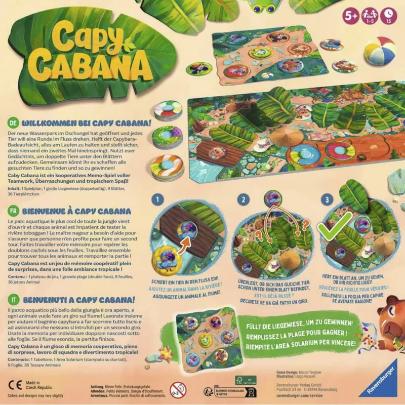 Ravensburger Capy Cabana 3D παζλ (108 τεμ.)
