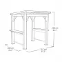 KETER Gazebo Grill 29213898 Σκληρή οροφή αλουμινίου κήπου pavilion