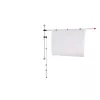 MAUL ράγα στήριξης χάρτη 132 cm επιτοίχια τοποθέτηση ασημί