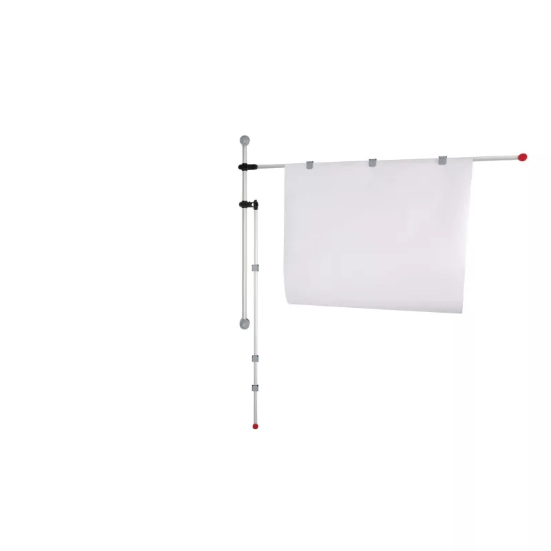 MAUL ράγα στήριξης χάρτη 132 cm επιτοίχια τοποθέτηση ασημί