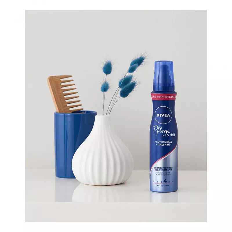 NIVEA Care & Hold αφρός styling 150 ml – δυνατό κράτημα, όγκος & περιποίηση