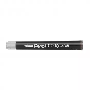 Pentel FP10-AO μελανοδοχεία για πινέλα, μαύρο, συσκευασία 4 τεμ.