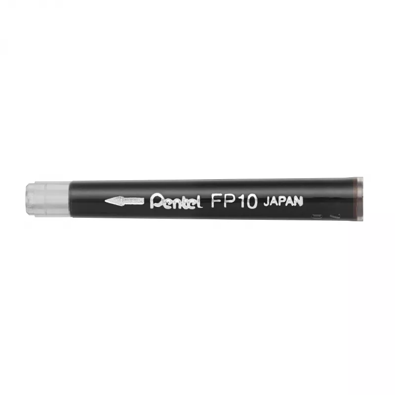 Pentel FP10-AO μελανοδοχεία για πινέλα, μαύρο, συσκευασία 4 τεμ.