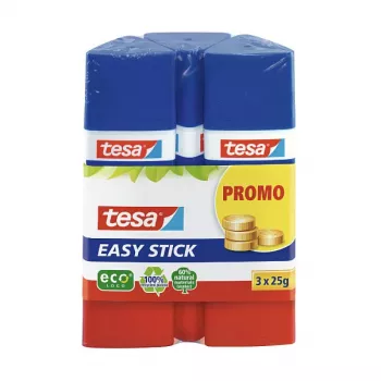 tesa EASY STICK ecoLOGO — 3 × 25 g — κόλλες σε στικ