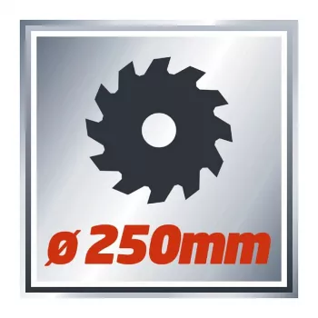 Einhell TC-MS 2513 L δισκοπρίονο και πριόνι έλξης, 1600 W, λεπίδα 250 mm, οδηγός λέιζερ, κόκκινο