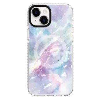 Evelatus Apple iPhone 15 Plus θήκη PC+TPU με MagSafe – Custom Marble Purple