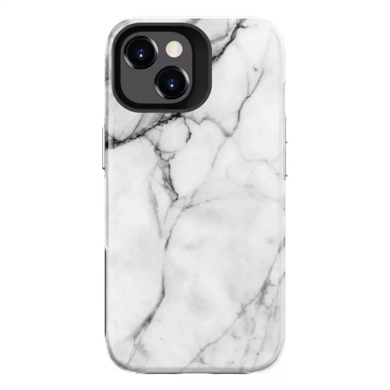 Evelatus Apple iPhone 15 Plus θήκη Armor TPU+PC Μάρμαρο Λευκό