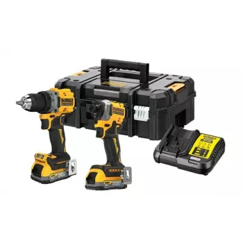 DEWALT 18V XR DCD800 DCF850 Διπλό σετ με 2x 1,7Ah Powerstack μπαταρίες