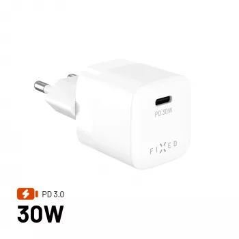 Fixed Mini Φορτιστής USB-C GaN 30W - Μαύρο