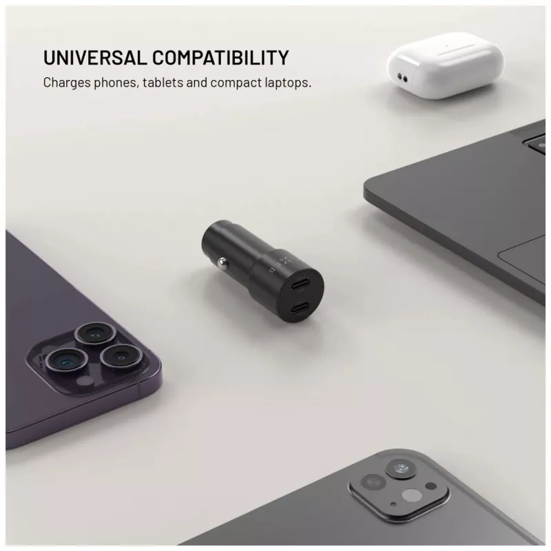 Fixed Dual-USB-C Φορτιστής αυτοκινήτου 65W PD 3.0