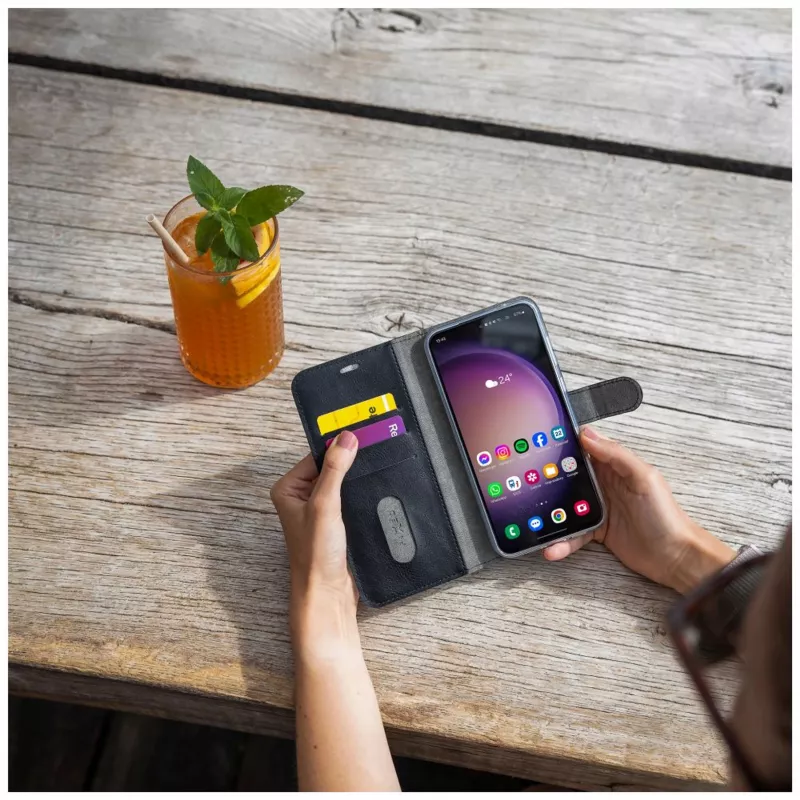 Fixed Opus Book Case για Xiaomi Redmi Note 15 Pro 5G - Δερμάτινη, Μαύρη