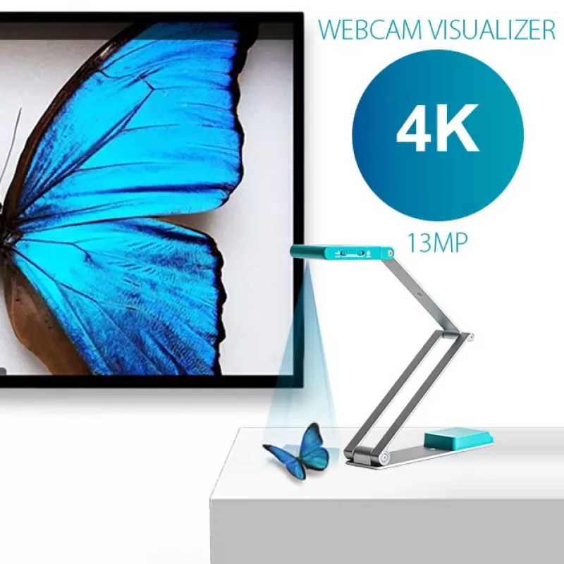 IRIScan Visualizer 7 Dyslexic - Επιτραπέζιος σαρωτής A3, 13MP, USB, Arktisblau/Ασημί