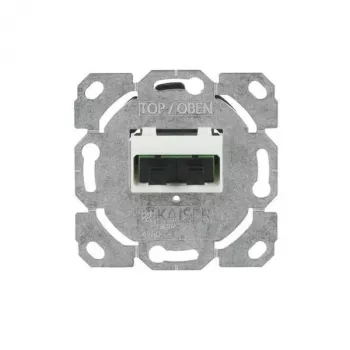 BUSCH-JAEGER Πρίζα συνδρομητή οπτικών ινών 0244/22SC UP, SC Simplex, 2 θύρες, Χωνευτή, Alpinweiß (2CKA000230A0487)