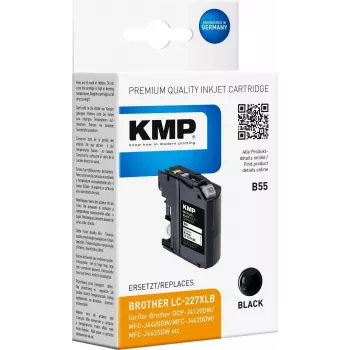 KMP B55 Μαύρο Συμβατό δοχείο μελανιού για Brother DCP-J4120DW, MFC-J4420DW, MFC-J4620DW, MFC-J4625DW, MFC-J5720DW 1531.4001
