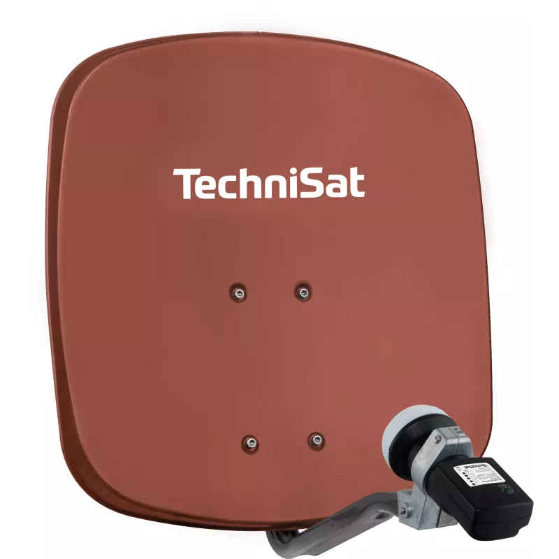 TechniSat 45 cm Αλουμινένιο offset δορυφορικό πιάτο με Single-LNB 1445/8195