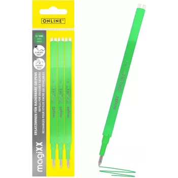 ONLINE magiXX Ανταλλακτικό gel στυλό Πράσινο 0,7 mm 3 τεμ. (40165/3)