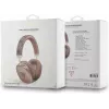 GUESS Ασύρματα ακουστικά over-ear Bluetooth 5.3 με 4G Triangle Logo, Καφέ