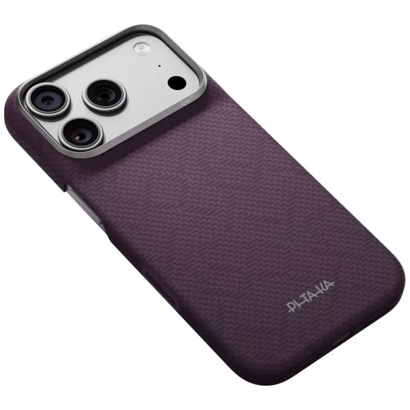 PITAKA Edge Case PTKWeaving-Charoite MagSafe θήκη για iPhone 18 Pro / 17 Pro, Charoite Purple