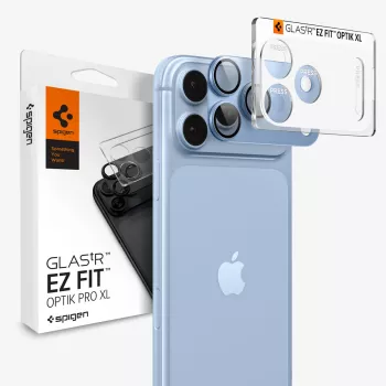 Spigen Optik Pro XL GLAS.TR EZ Fit γυαλί ασφαλείας προστασία φακού κάμερας για iPhone 18 Pro - Γαλάζιο