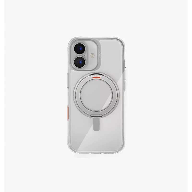 UNIQ Swivix θήκη για iPhone 17 με περιστρεφόμενη βάση 360°, Διάφανο
