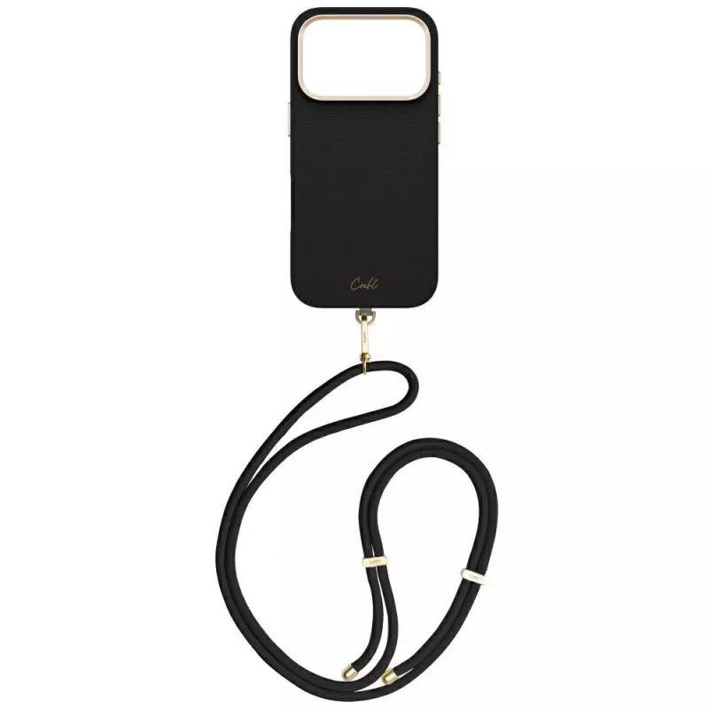 UNIQ Coehl Mirelle Μαγνητική θήκη φόρτισης για iPhone 17 Pro, Ebony
