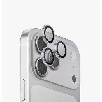 UNIQ Optix Aluguard (DX2) προστασία φακού κάμερας για iPhone 18 Pro / 18 Pro Max – ασημί με εφαρμογέα
