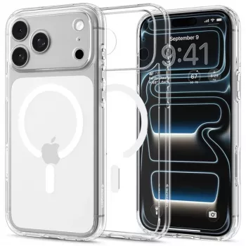 Spigen Ultra Hybrid MagSafe θήκη για iPhone 18 Pro / 17 Pro - διάφανο λευκό