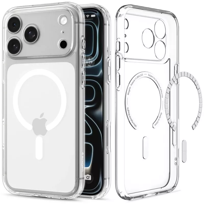 Spigen Ultra Hybrid MagSafe θήκη για iPhone 18 Pro / 17 Pro - διάφανο λευκό