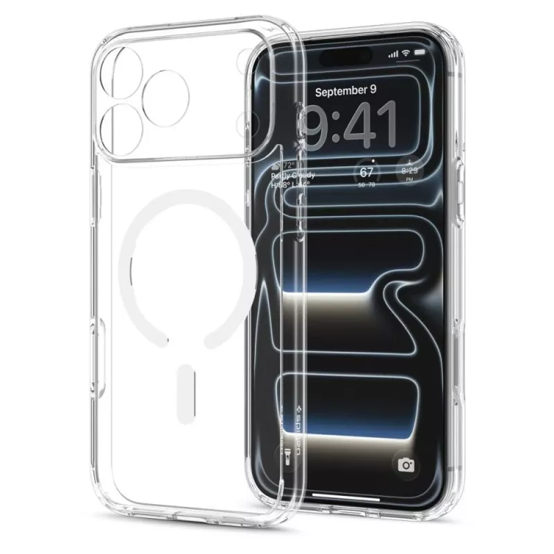 Spigen Ultra Hybrid MagSafe θήκη για iPhone 18 Pro / 17 Pro - διάφανο λευκό