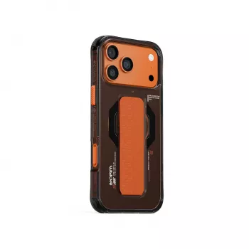 SKINARMA Haxa θήκη για iPhone 17 Pro με μαγνητική φόρτιση και βάση grip, γραφίτης