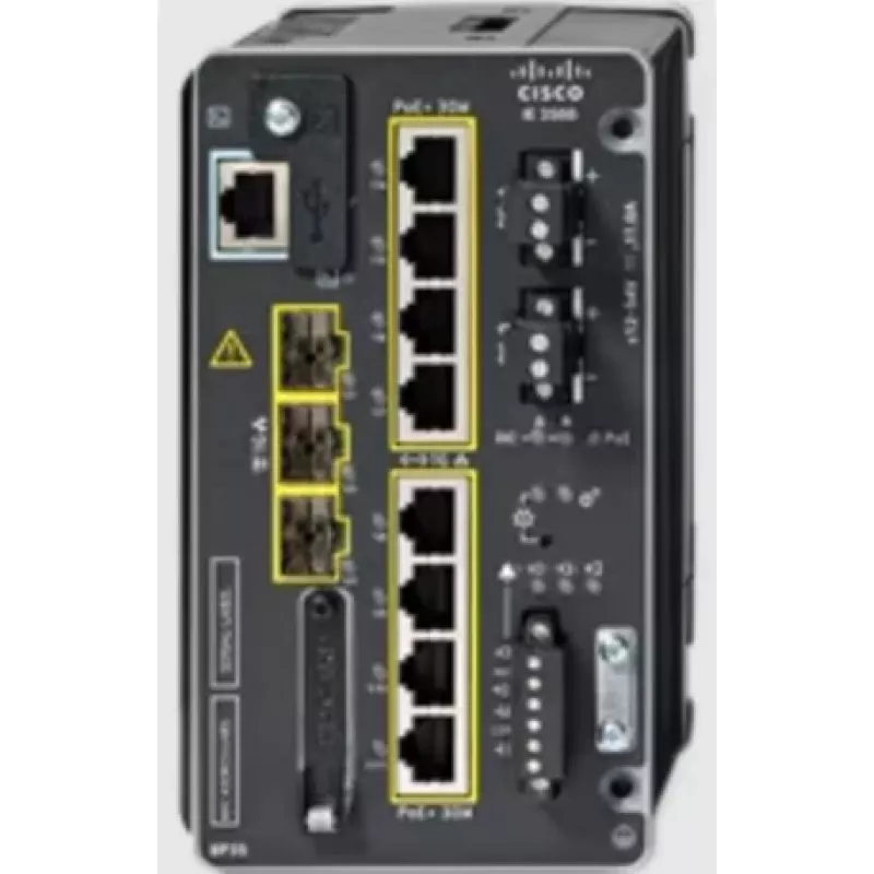 Cisco IE-3500-8P3S-E βιομηχανικός switch, 8 Gigabit PoE+ και 3 SFP, Network Essentials