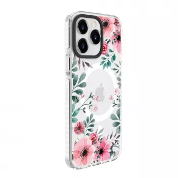 Evelatus Apple iPhone 15 Pro Διάφανη Θήκη με MagSafe - Εξατομικευμένη Εκτύπωση Διάφανη PC+TPU